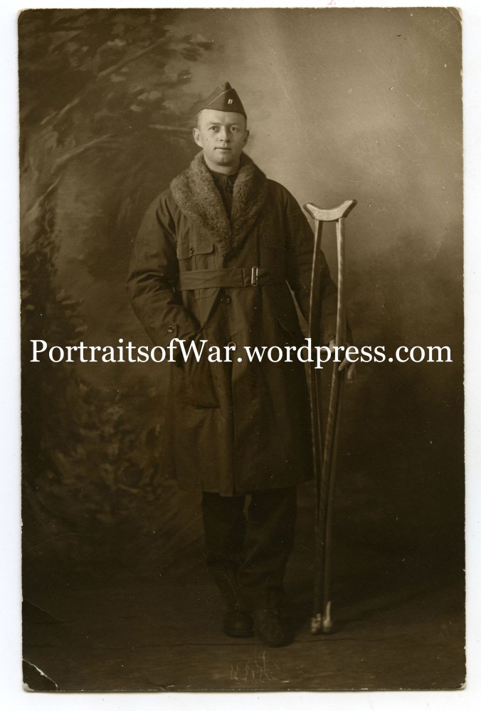 Albert E. Haan poses on Christmas Day 1918