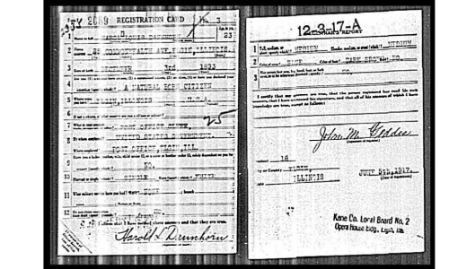 WWI Draft Card