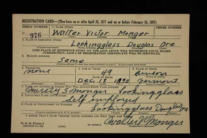 WWII Draft Registration 