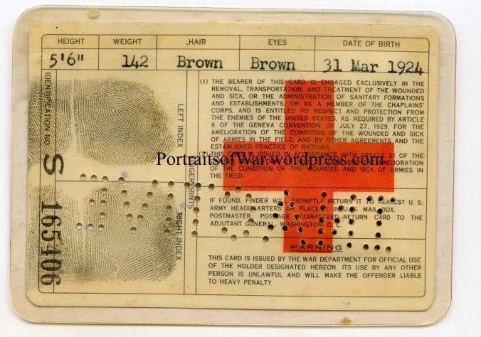 Reverse of Card Showing Fingerprints