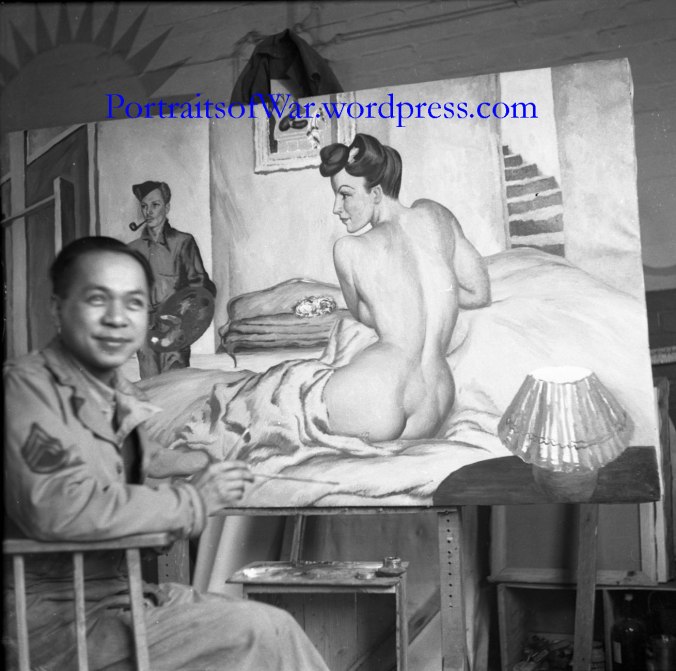 Alva Alegre at Work in England, 1944