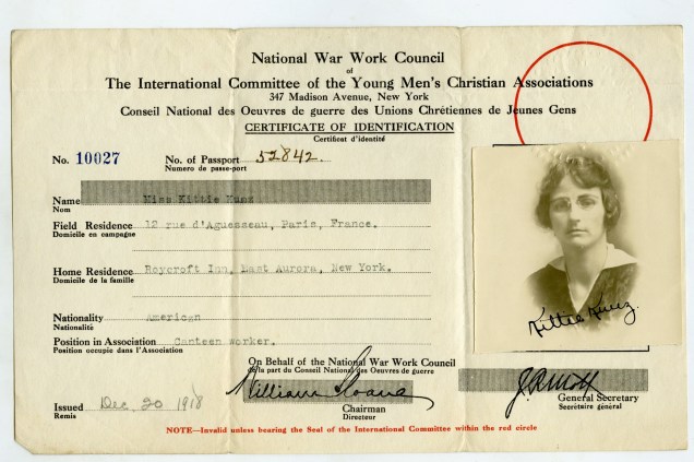 Kittie Kunz's YMCA ID